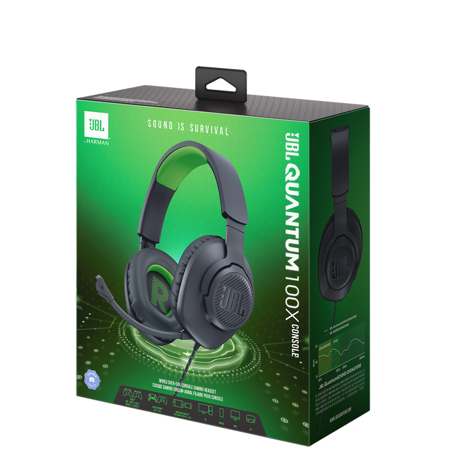 JBL Quantum 100X Console - Black - Wired over-ear gaming headset with a detachable mic - Detailshot 15 image number null